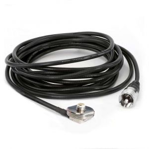 Rugged Radios 15 Ft Antenna Coax Cable with 3/8 NMO Mount NMO-MT-15