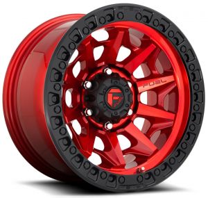 Fuel Off-Road D695 Covert Wheel in Candy Red with Black Ring D695-