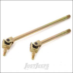G2 Axle & Gear 27 Spline Placer Gold Front Chromoly Axle Kit With 7166X U-Joints For 2007-18 Jeep Wrangler JK 2 Door & Unlimited 4 Door Models Non Rubicon With Dana 30 Axle 198-2050-001