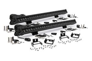 Rough Country LED Light Kit Grill Mount 30" Black Single Row Pair For 11-16 Ford F-250/F-350 Super Duty 70771