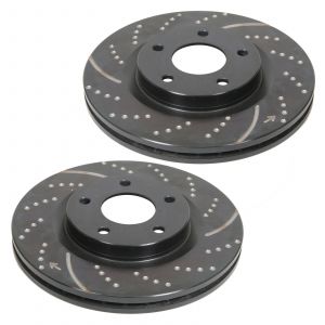 EBC 3GD Series Sport Slotted Front Rotors For 2000-06 Jeep Wrangler TJ Models & Cherokee XJ (Pair) GD1256