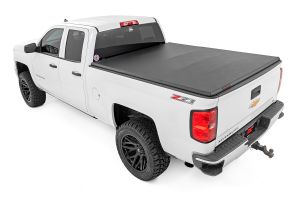 Rough Country Soft Tri-Fold Bed Cover 6'7" Bed For 14-19 & Classic Chevy/GMC 1500/2500HD/3500HD 41214650A