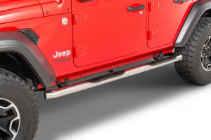 Go Rhino 4000 Series 3" Round Tube Steps for 18+ Jeep Wrangler JL Unlimited 4506-
