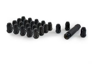 Gorilla Automotive 24-Piece 12mmx1.50 Spline Lug Nut Kit (Black) K6CS-12150BGR