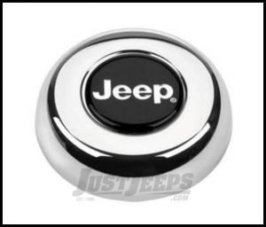 Grant Products Horn Button With Jeep Logo For 1946-95 Jeep CJ Series, Wrangler YJ & Cherokee XJ