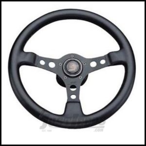 Grant Products Formula GT 3 Spoke Steering Wheel With Black Aluminum Spokes & Stitched Vinyl Grip For 1946-95 Jeep CJ Series, Wrangler YJ & Cherokee XJ