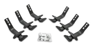 Go Rhino 6" OE Xtreme II SideSteps With Mounting Bracket Kit - Textured Black for 15-26 Ford F-150, 17-26 Ford F-250 Super Duty, 17-26 Ford F-350 Super Duty 6862415552T