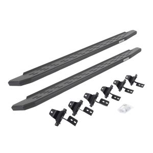 Go Rhino RB30 Running Boards with Mounting Bracket Kit - Textured Black for 18-25 Jeep Wrangler 69650673PC