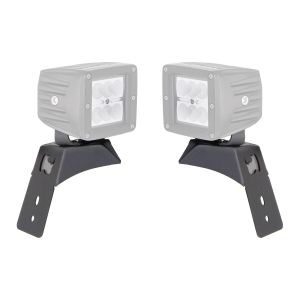 Go Rhino XE Hood Latch Light Mount - Textured Black for 20-25 Jeep Gladiator, 18-26 Jeep Wrangler 730035T