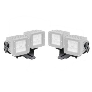 Go Rhino XE Hood Hinge Light Mount - Textured Black for 20-25 Jeep Gladiator, 18-26 Jeep Wrangler 731230T