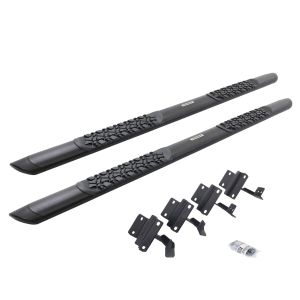 Go Rhino V3 Series Aluminum Side Steps with Mounting Brackets - Textured Black for 15-26 Ford F-150, 17-26 Ford F-250 Super Duty, 17-26 Ford F-350 Super Duty V3417780T