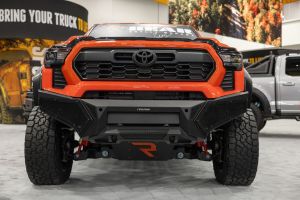 Go Rhino Element Frt Bumper W/Power Actuated Light Bar Mount-TextBlack for 24-26 Toyota Tacoma 343921T