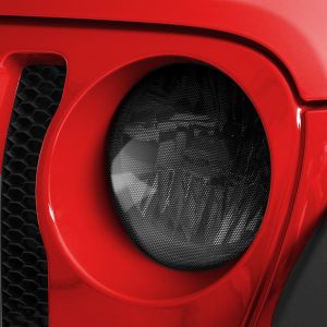 GT Styling Headlight Covers 2pc. Carbon Fiber for 18+ Jeep Wrangler JL & Gladiator JT GT0644X