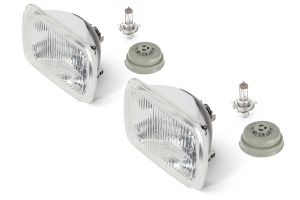 Hella 5X7" Rectangular E-Code (ECE) H4 Conversion Headlight Kit 003427811