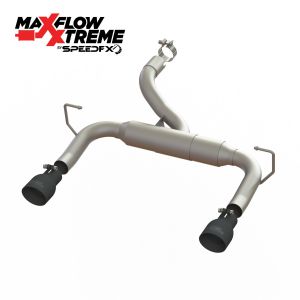 SpeedFX Axle-Back Exhaust System 304 Stainless Steel Jeep for 18+ Jeep Wrangler JL, JLU (3.6L V6 ENGINE) 50601