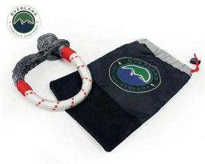 Overland Systems Soft White Shackle with Loop & Storage Bag 7/16" (Universal) 19129903