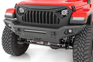 Rough Country Front Bumper w/ Skid Plate for 07-20+ Jeep Wrangler JK, JL & Gladiator JT 10635