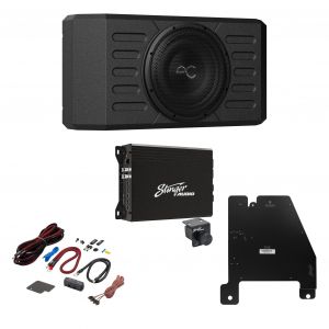 Stinger Off-Road AudioControl 12" 400 Watt (RMS) Swing Gate-Mount Loaded Sealed Subwoofer Enclosure with Amplifier and Wiring Kit for Jeep Wrangler JK Unlimited SABJKSUB