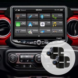 Stinger Off-Road HEIGH10 Radio Kit with Dual Blind Spot Camera Kit (set of two) for Jeep Wrangler JL (2018-2023) RB10JW18HDBJL