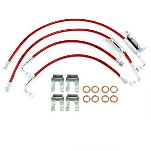 Crown Performance Products 5 Layer Custom Brake Lines for 11-18 Jeep Wrangler JK with 3-4" Lift JEEP25FR04-