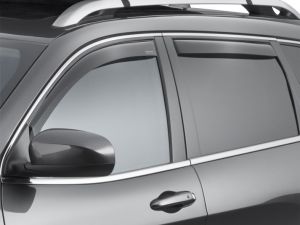 WeatherTech Front & Rear Side Window Air Deflectors (4 Piece Set) In Dark For 2014+ Jeep Cherokee KL Models 82741