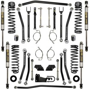 Rock Krawler 2.5" X Factor Mid Arm System - Stage 1 Lift Kit With Shocks For 2007-18 Jeep Wrangler JK Unlimited 4 Door Models JK25XF-4S1