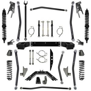 Rock Krawler 3.5" X Factor Coil-Over Long Arm System w/ 6" Rear Stretch - Stage 1 Lift Kit With Coil Overs For 2007-18 Jeep Wrangler JK 2 Door Models JK35COMP-6S1