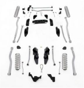 Rubicon Express 3.5" Extreme Duty 4-LINK Front & Rear Long Arm Lift Kit Without Shocks For 2007-18 Jeep Wrangler JK 4 Door Unlimited Models JK4443