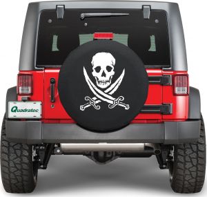 Quadratec Jolly Roger Clean Pirate Tire Cover JRP-