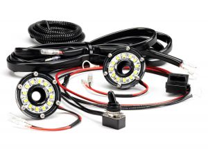 KC HiLiTES Cyclone LED 2" Light Clear For Under Hood 355
