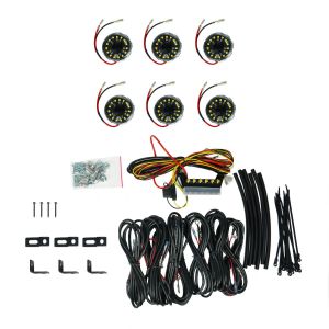 KC HiLiTES Cyclone V2 LED Rock Light Kit - 6 Lights 91040-