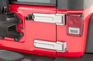 Kentrol Stainless Steel Tailgate Hinge Overlays for 07-18 Jeep Wrangler JK, JKU 30017