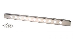 Kentrol Stainless Steel 54" Front Bumper with Holes for 45-86 Jeep CJ 30429
