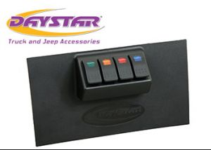 Daystar Lower Dash Vent Switch Panel For 2007-10 Jeep Wrangler JK 2 Door & Unlimited 4 Door Models With Automatic Transmission KJ71040BK
