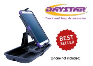 Daystar Upper Dash Panel with Cell Phone / GPS Mount For 2011-18 Jeep Wrangler JK 2 Door & Unlimited 4 Door Models KJ71057BK