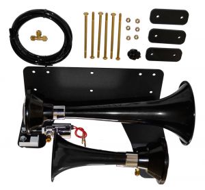 Kleinn Air Horns Bolt On Train Horn Kit for 07-18 Jeep Wrangler JK, JKU JK220-