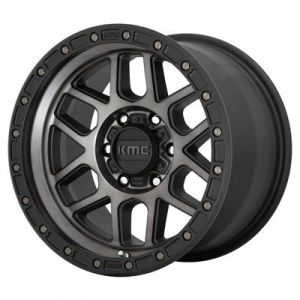 KMC KM544 Mesa Wheel 17x9 with 5 on 5 Bolt Pattern - Black / Gray Wheel - KM54479050412N