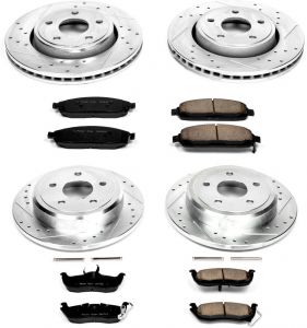 Power Stop Front & Rear Z23 Evolution Sport Performance 1-Click Brake Kit for 05-10 Jeep Commander XK & Grand Cherokee WK K2220
