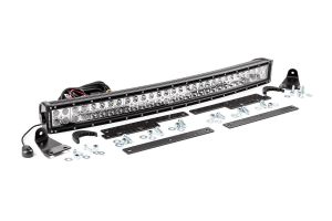 Rough Country LED Light Kit Behind Grille Mount 30" Black Dual Row White DRL Chevy Silverado 1500 (14-15)14-15 70624