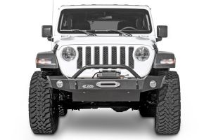 LoD Offroad Signature Series Mid-Width Front Bumper with Bull Bar and D-Ring Tabs for 18+ Jeep Wrangler JL & 20+ Gladiator JT JFB184-