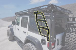 LoD Offroad Destroyer Rack Ladder for 07-20+ Jeep Wrangler JK & JL with Destroyer Rack JLD079-
