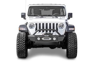 LoD Offroad Signature Series Shorty Front Bumper with D-Ring Tabs without Bull Bar for 18+ Jeep Wrangler JL & 20+ Gladiator JT JFB1831-