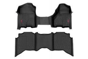 Rough Country Floor Mats FR & RR Crew/Mega Cab For 2012-2018 & Classic Ram 1500 2WD/4WD M-31313