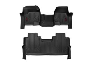 Rough Country Floor Mats FR & RR FR Bench For 17-25 Ford F-250/F-350 Super Duty 2WD/4WD M-51173