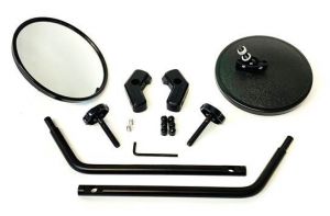 Lange Originals Black Quick Mirror for 97-06 Jeep Wrangler TJ and Unlimited M1-600