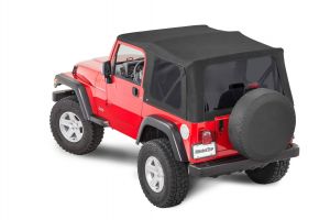 MasterTop Replacement Soft Top with Tinted Windows in MasterTwill Fabric for 97-06 Jeep Wrangler TJ 1520-