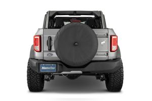 MasterTop Spare Tire Cover in Black for 21-26+ Ford Bronco 84631135-