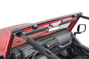 MasterTop No Drill Windshield Header for 97-06 Jeep Wrangler TJ 14700201