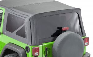 MasterTop Complete Replacement Soft Top Window Kits for 11-18 Jeep Wrangler JK 2-Door with Original Factory Soft Top 16010-