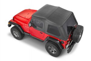 QuadraTop Adventure Top With Half Upper Doors for 97-06 Jeep Wrangler TJ 11113D-